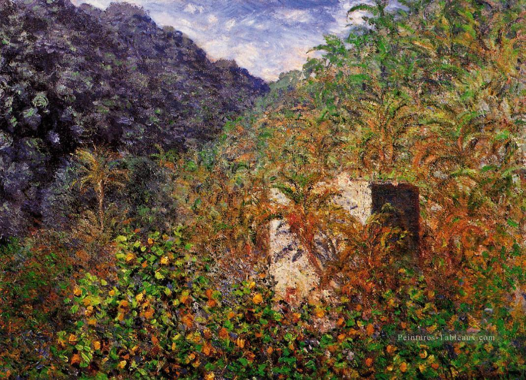 L’Effet Bleu de la Vallée de Sasso Claude Monet Peintures à l'huile